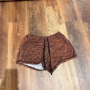 Leopard Print Sleep Shorts